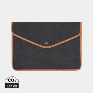 VINGA Bosler 14-Zoll-Notebookhülle aus recyceltem GRS-Canvas - Reklamnepredmety