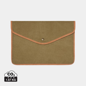 VINGA Bosler 14-Zoll-Notebookhülle aus recyceltem GRS-Canvas - Reklamnepredmety