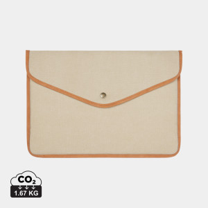 VINGA Bosler 14-Zoll-Notebookhülle aus recyceltem GRS-Canvas - Reklamnepredmety