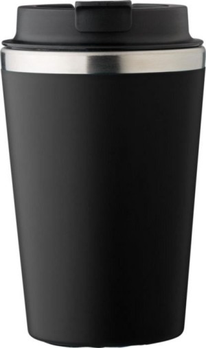 Reisebecher aus Edelstahl und PP, 350 ml - Reklamnepredmety