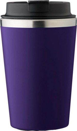 Reisebecher aus Edelstahl und PP, 350 ml - Reklamnepredmety