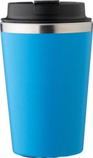 Reisebecher aus Edelstahl und PP, 350 ml - Reklamnepredmety