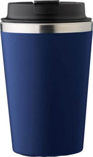 Reisebecher aus Edelstahl und PP, 350 ml - Reklamnepredmety