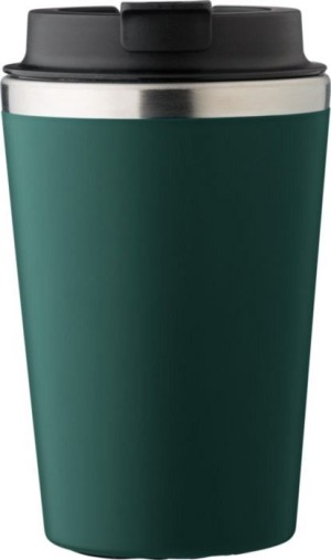 Reisebecher aus Edelstahl und PP, 350 ml - Reklamnepredmety