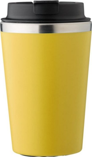 Reisebecher aus Edelstahl und PP, 350 ml - Reklamnepredmety