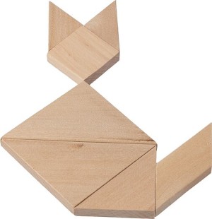 Tangram-Puzzle aus Holz - Reklamnepredmety