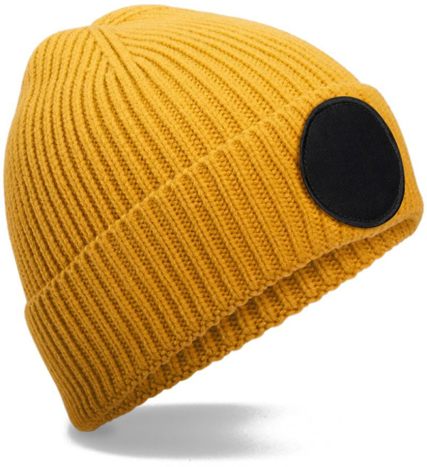 Circular Patch Beanie
