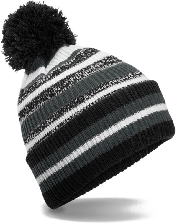 Strickmütze mit Streifen "Fan"