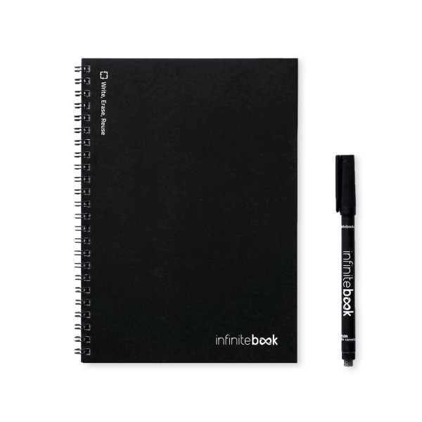 INFINITEBOOK PLAIN A5. A5 Infinitebook mit flexiblem Einband und 15 Seiten aus Pappe