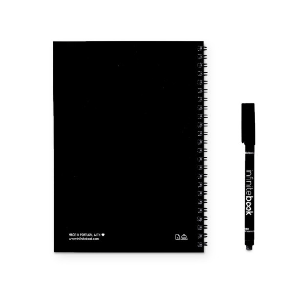 INFINITEBOOK LINED A5. A5 Infinitebook mit flexiblem Einband und 15 linierten Whiteboard-Seiten