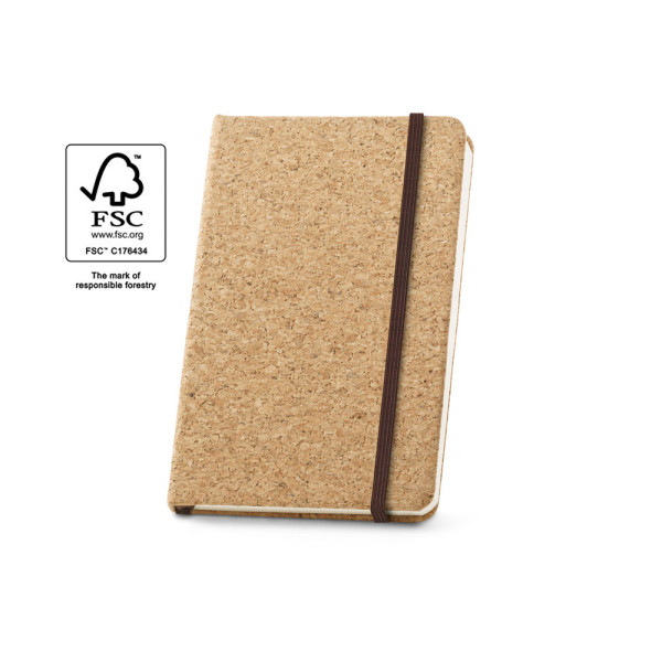 HAWKINS. Taschennotizbuch aus Kork mit glatten Seiten