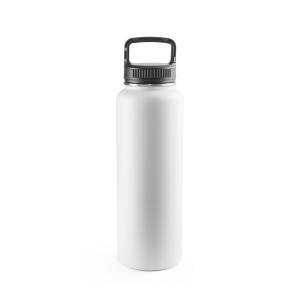 SINNER. Flasche aus 90 % recyceltem Edelstahl mit einem großen Fassungsvermögen von bis zu 1200 ml - Reklamnepredmety