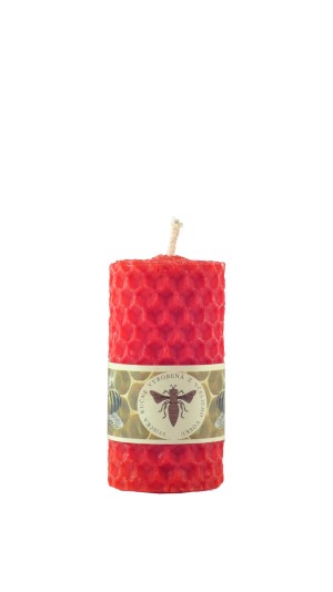 Rote zylindrische Kerze 60 mm - Reklamnepredmety