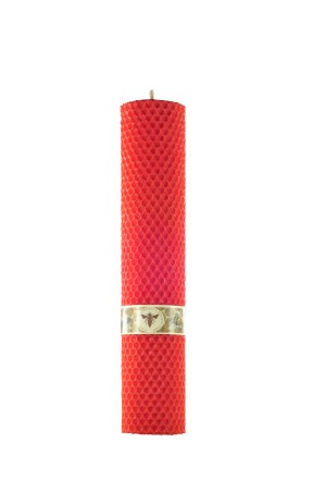 Rote zylindrische Kerze 240 mm - Reklamnepredmety