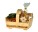 Holzkorb mit Honig und Lebkuchen