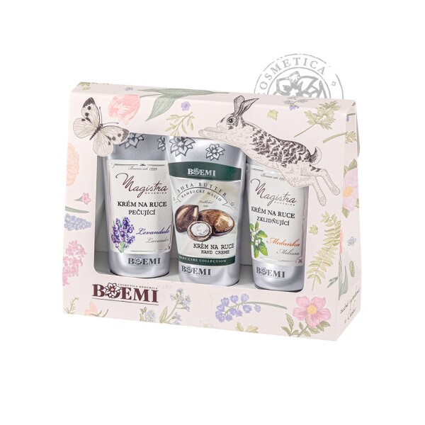 Geschenkbox mit 3 Handcremes 3 × 70 ml