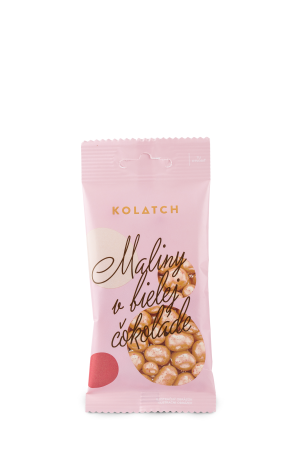 DRAŽÉ – BIO Himbeeren in weißer Schokolade 35 g