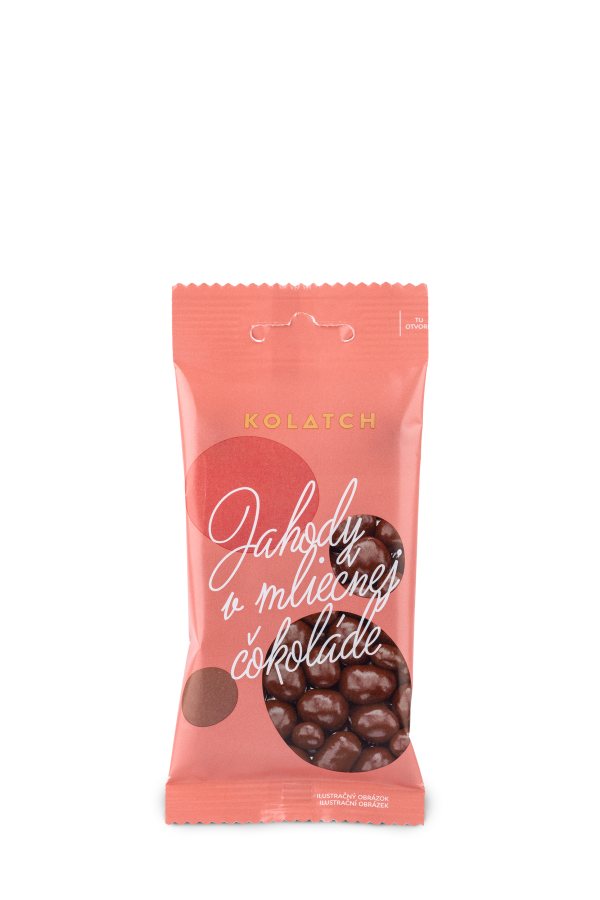 DRAŽÉ – BIO-Erdbeeren in Milchschokolade 35 g