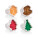 Ausstechformen mit Stempel 4 Stück, Weihnachten