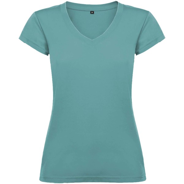 Victoria Damen-T-Shirt mit kurzen Ärmeln und V-Ausschnitt