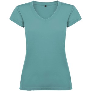 Victoria Damen-T-Shirt mit kurzen Ärmeln und V-Ausschnitt - Reklamnepredmety