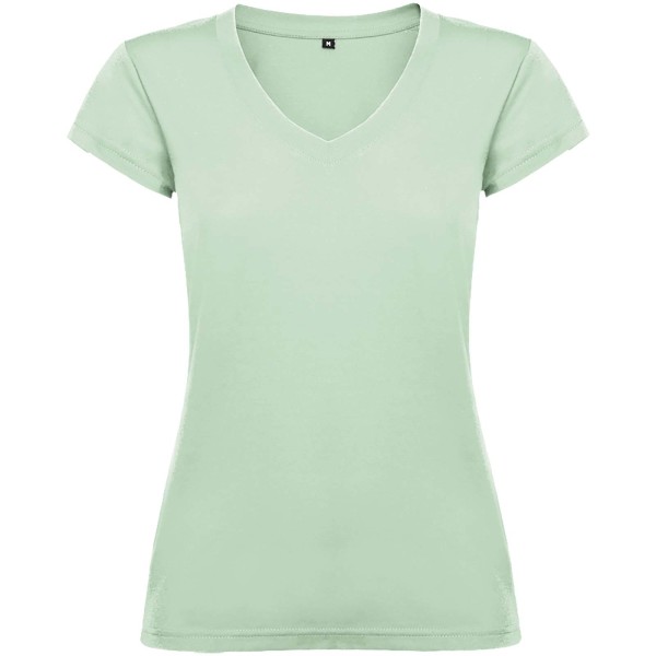 Victoria Damen-T-Shirt mit kurzen Ärmeln und V-Ausschnitt