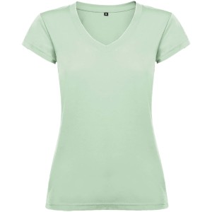 Victoria Damen-T-Shirt mit kurzen Ärmeln und V-Ausschnitt - Reklamnepredmety
