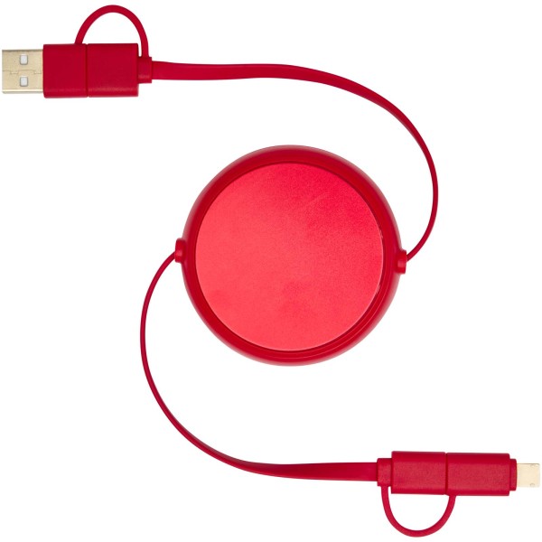 Alasia 5-in-1 Kabel, 100 cm, einziehbar, für Datenübertragung und mit 45W Schnellladung