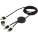 Alasia 150 cm 5-in-1 Kabel aus recyceltem Kunststoff für Datenübertragung und 27W Schnellladung