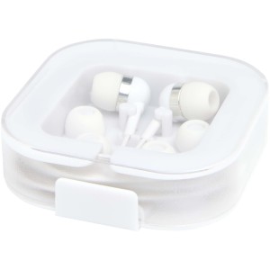 Baekdu kabelgebundenes Headset Typ-C mit Aufbewahrungsbox aus recyceltem Kunststoff - Reklamnepredmety
