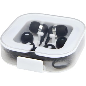 Baekdu kabelgebundenes Headset Typ-C mit Aufbewahrungsbox aus recyceltem Kunststoff - Reklamnepredmety
