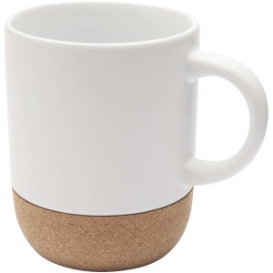 Billie 300 ml Sublimation Keramiktasse mit Korkdetails - Reklamnepredmety