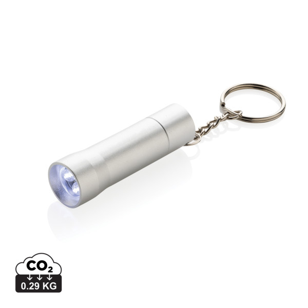 Schlüsselleuchte aus recyceltem RCS-Aluminium