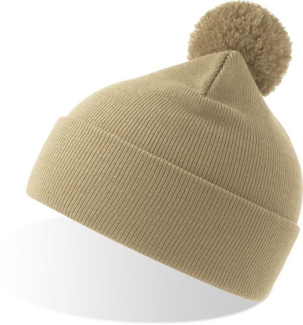 Strickmütze mit Pompon Wind-S Pompom