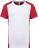 Herren Kontrast Sport Shirt ProAct PA 4014 - ps-204014-kariban-proact-pa-4014-white-red-front-web - variant 