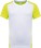Kinder Kontrast Sport Shirt  ProAct | PA 4016 - ps-204016-kariban-proact-pa-4016-white-fluorescent-yellow-front-web - variant 