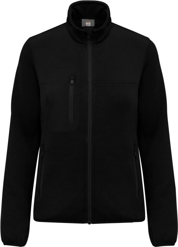 Damen Workwear Strickfleece Jacke WK 9109