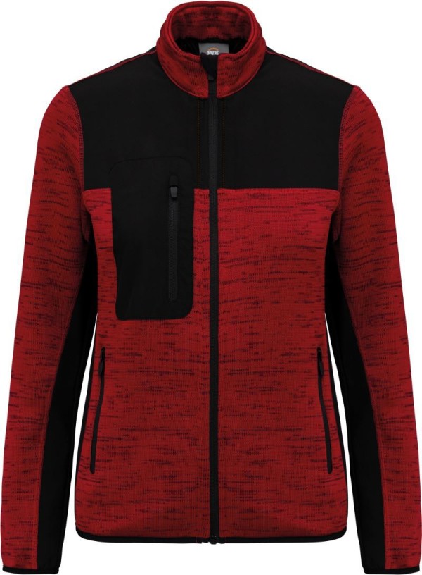 Damen Workwear Strickfleece Jacke WK 9109