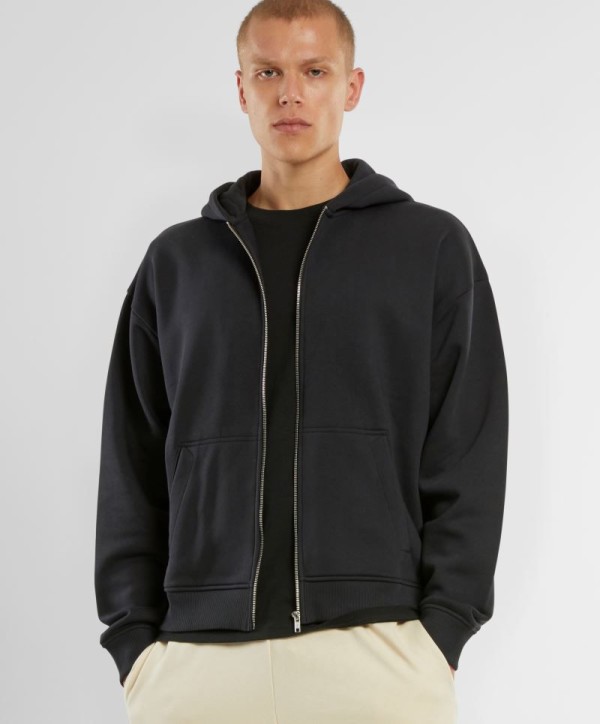 Schwere Unisex Oversize Kapuzen Sweatjacke NM 013