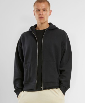 Schwere Unisex Oversize Kapuzen Sweatjacke NM 013 - Reklamnepredmety