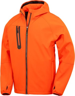 Unisex 3-Lagen Kapuzen Softshell Jacke Result Recycled | R 909X - Reklamnepredmety
