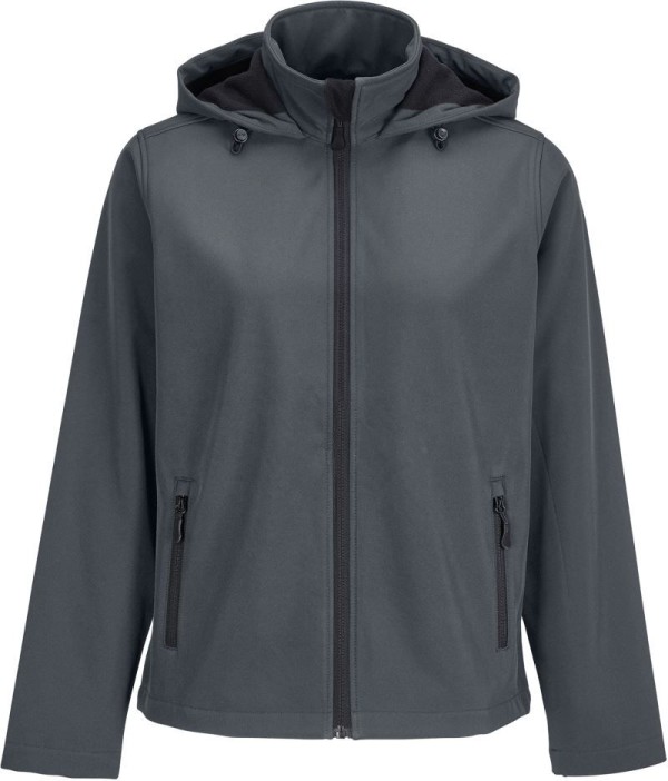 Damen 2-Lagen Kapuzen Softshell Jacke Race Hooded Women