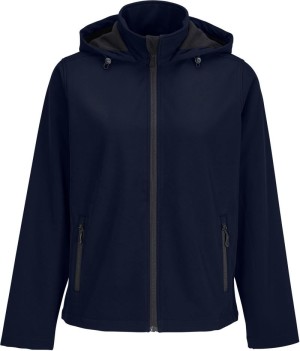 Damen 2-Lagen Kapuzen Softshell Jacke Race Hooded Women - Reklamnepredmety