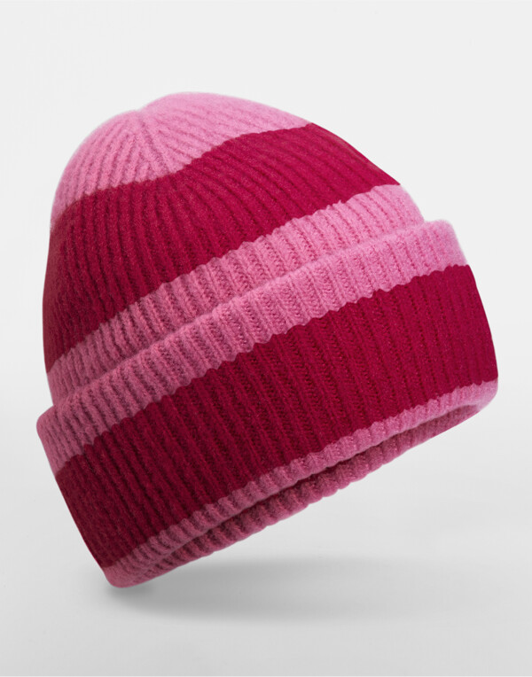 Beanie im Colour-Block-Design
