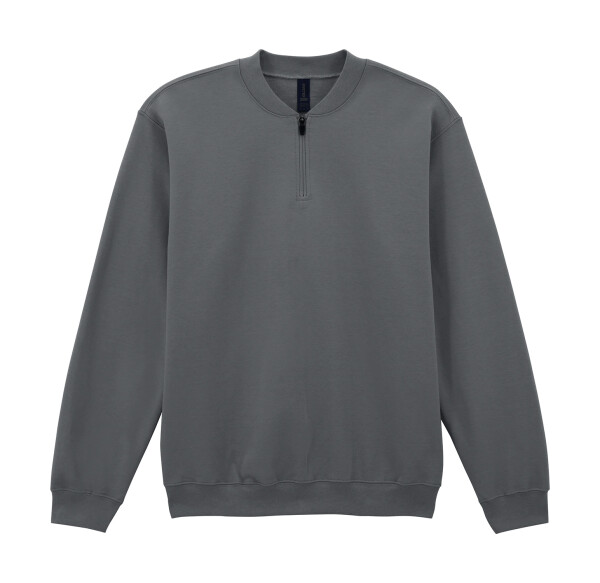 Softstyle Mittelschweres Fleece-Sweatshirt für Erwachsene mit 1/4-Reißverschluss