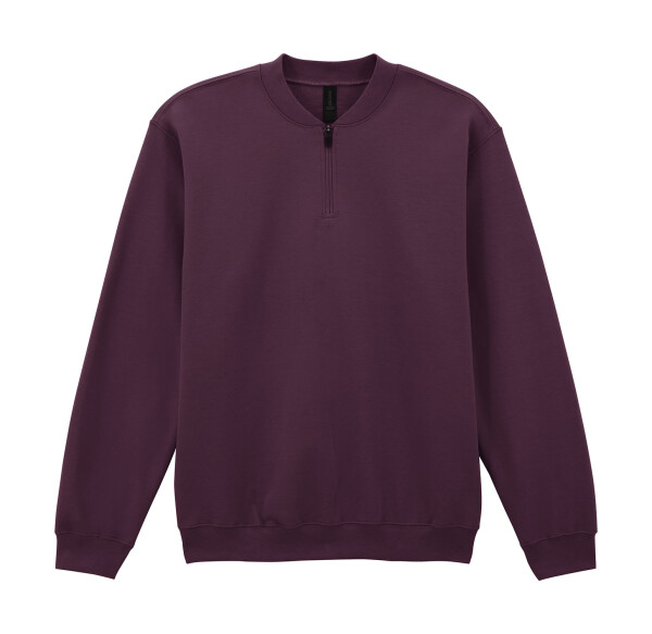 Softstyle Mittelschweres Fleece-Sweatshirt für Erwachsene mit 1/4-Reißverschluss