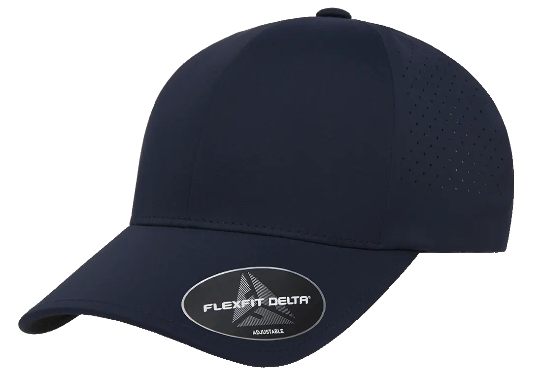 Flexfit Delta Snapback - 66e47e6a654feec7943b6682-180ap-navy-leftangle-sticker - variant 