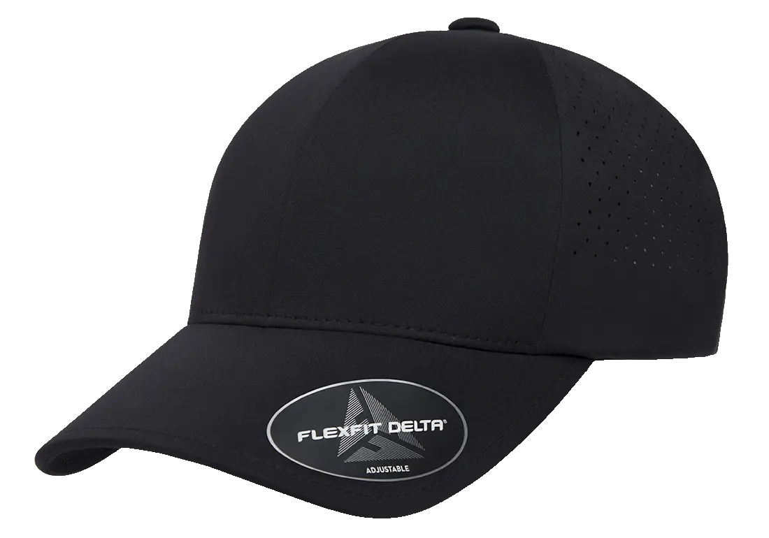 Flexfit Delta Snapback - 66e47e6bb4e778574c093666-180ap-black-leftangle-sticker - variant 