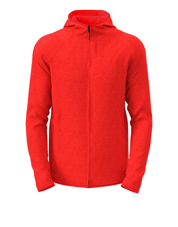 Lux Strickfleecejacke mit Kapuze für Herren