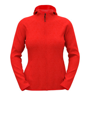 Lux Strickfleecejacke mit Kapuze für Damen - Reklamnepredmety